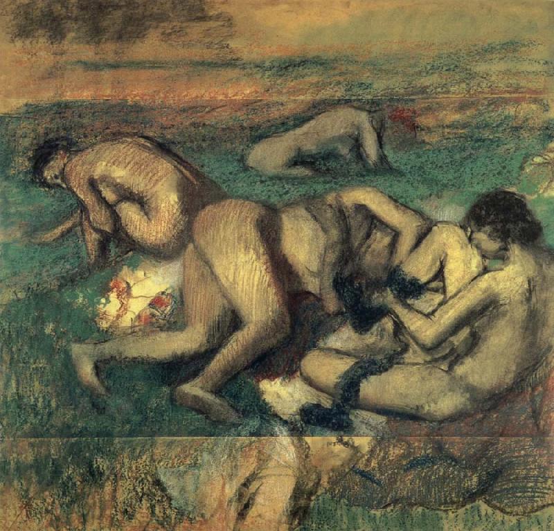 Edgar Degas Baigneuses China oil painting art